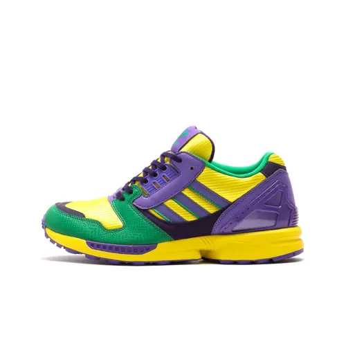 ATMOS X ADIDAS ORIGINALS ZX 8000 Устойчивый к истиранию Низкий Топ Повседневная обувь Унисекс Желтый Зеленый Фиолетовый