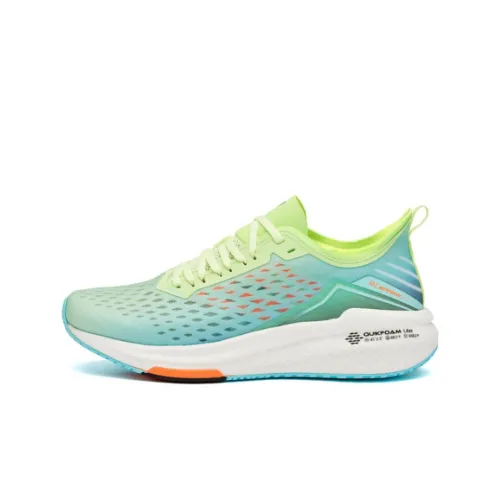 361° Frontier 4,0 Дышащая Амортизация Низкий Топ Беговые кроссовки Мужские Желтый Зеленый