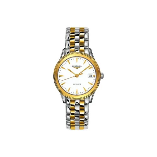 LONGINES Автоматический Механический Механизм Мужские Часы Белый Циферблат Корпус из Нержавеющей Стали Ремешок из Нержавеющей Стали