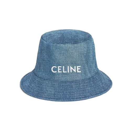 CELINE Cotton Bucket Hats Джинсовый синий Унисекс