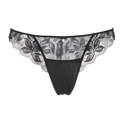 Selmark 1 Pack Black Women's String