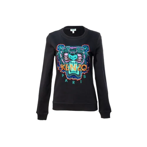 KENZO Classic Tiger Head Черный Женские Свитшоты