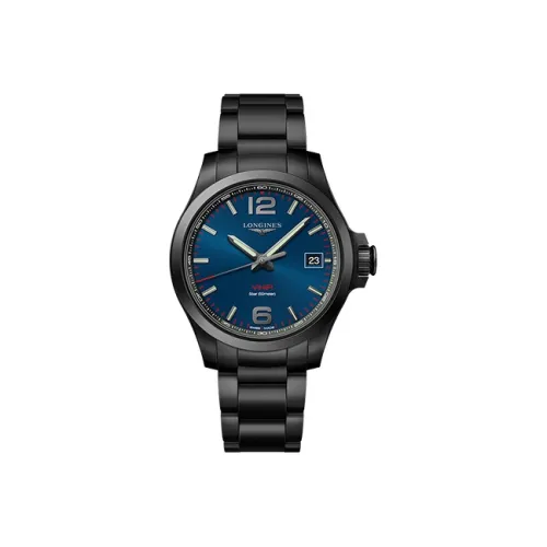 LONGINES Quartz Механизм Мужские часы Comcast V.H.P Series 41 мм Синий