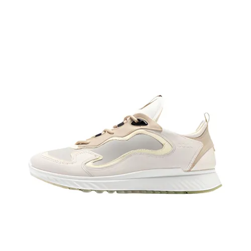 Ecco Shock Absorbers Slip-Resistant Abrasion-Resistant Low-Top Athletic Shoes Men's Nude
