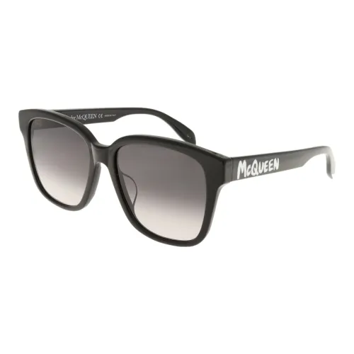 Alexander McQueen Пластиковая оправа OVAL SUNGLASSES Унисекс