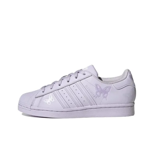 Adidas Originals Superstar Series Slip-Resistant Abrasion-Resistant Low Top Skateboard Shoes Women's Purple Adidas Originals Superstar Series Slip-Resistant Abrasion-Resistant Низкие Кроссовки для Скейтбординга Женские Фиолетовые