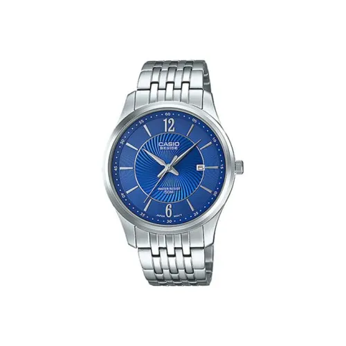 CASIO Кварцевый механизм нержавеющая сталь ремешок мужские часы синий циферблат