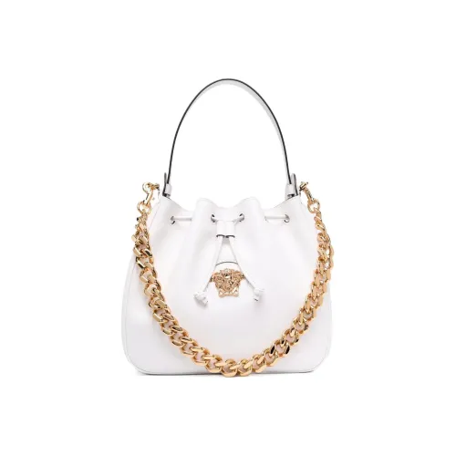 VERSACE Кожа Сумка-ведро Сумка на плечо Сумка Женская Белая