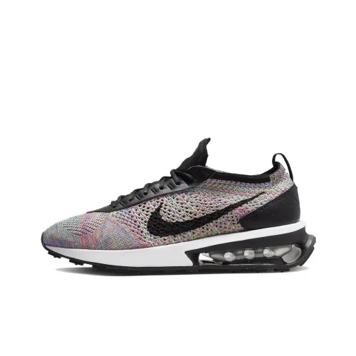 Nike Air Max Flyknit Low Топ Повседневные Беговые Кроссовки Женские Серый Розовый