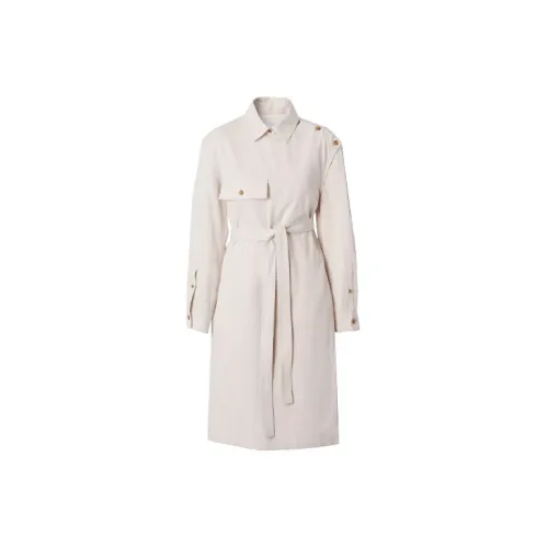 Burberry Светло-янтарный Женские Длинные Платья с Рукавами