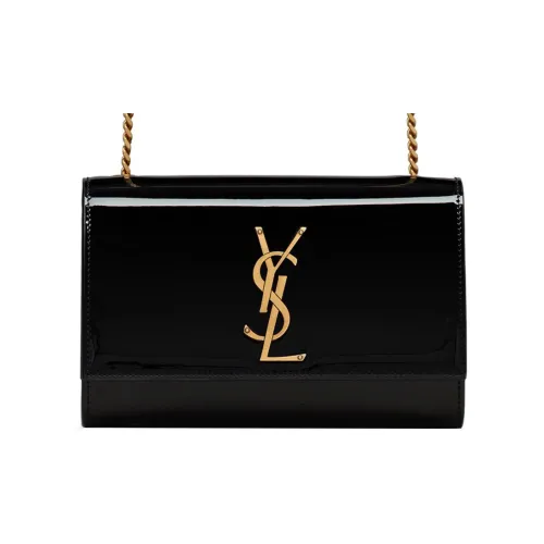 SAINT LAURENT Kate Кожа Сумка через плечо Маленькая Женская Черная