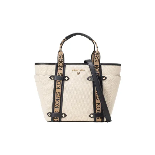 MICHAEL KORS Полиэстер Тоут Сумка Сумка для покупок Сумка Сумка через плечо Женская Бежевая Черная