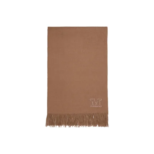 MaxMara Вязаные шарфы Женские Коричневый