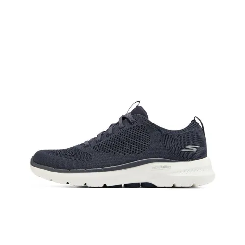 Skechers Go Walk 6 Low Топ Повседневная обувь Мужская Морской синий