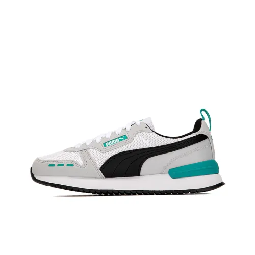 PUMA R78 Устойчивый к истиранию Низкий Топ Casual Унисекс Серый Белый Черный
