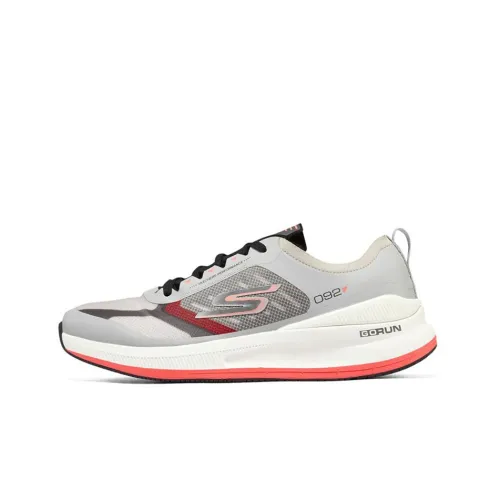 Skechers Go Run Pulse Low Топ Повседневные Беговые Кроссовки Мужские Серые Оранжевые