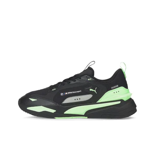 PUMA BMW M Motorsport RS Fast Low Топ Повседневная обувь Мужская Черный Зеленый