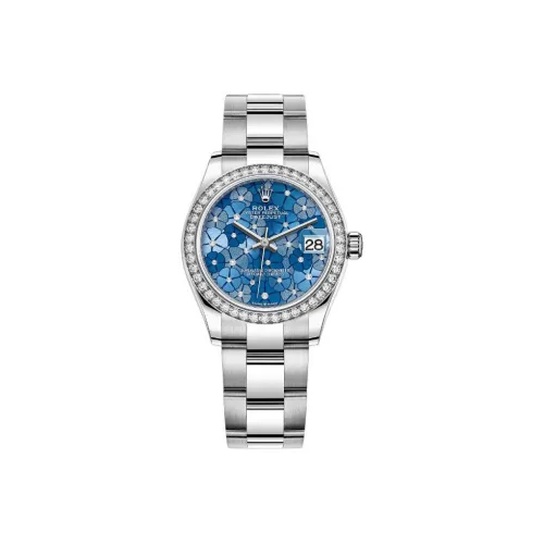 ROLEX Log Series Автоматический Механический Механизм Женские Часы 31 мм Синий Циферблат Оистерстил Корпус Оистерстил Ремешок