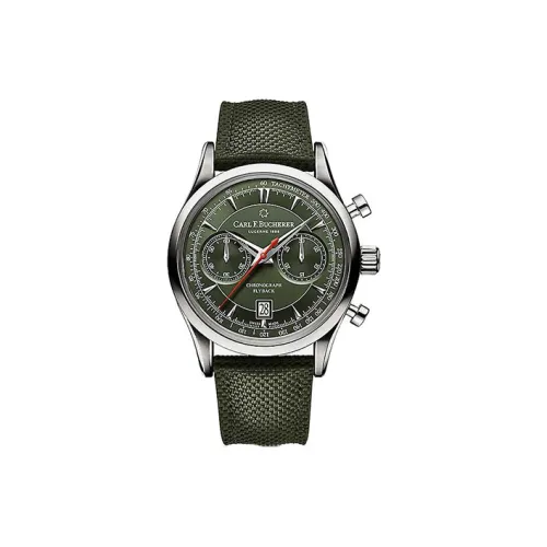 Carl F.Bucherer Автоматический Механический Механизм Мужские Часы из Коллекции MANERO 43 мм Зеленые