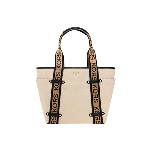 MICHAEL KORS Сумка Tote из полиэстера и хлопка сумка для покупок сумка через плечо сумка обычная женская бежевая и черная