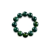 20 мм Круглая бусина Зеленый шелк Мед