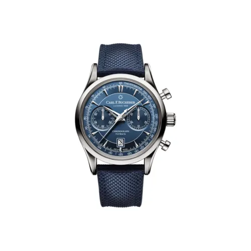 Carl F.Bucherer Автоматический Механический Механизм Мужские Часы из Коллекции MANERO 43 мм Синий