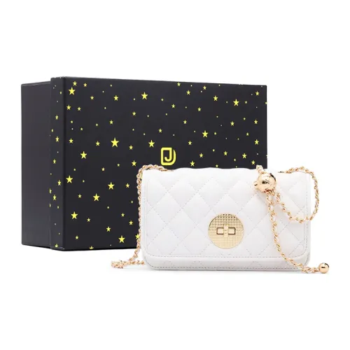 DEERE JACK Коровья кожа с узором "Ромб" Сумка через плечо Стандартная Женская Белая