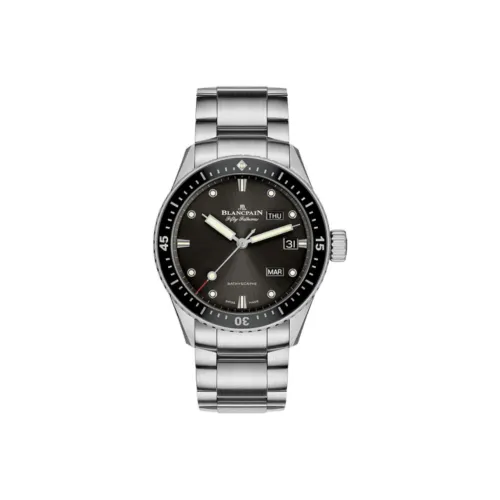 BLANCPAIN Автоматический Механический Часы Мужские FIFTY FATHOMS 43 мм Черные