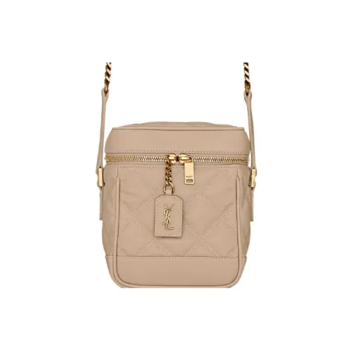 SAINT LAURENT Vanity GRAIN LEATHER Цепь Сумка через плечо Сумка на плечо Сумка через плечо Женская Бежевая