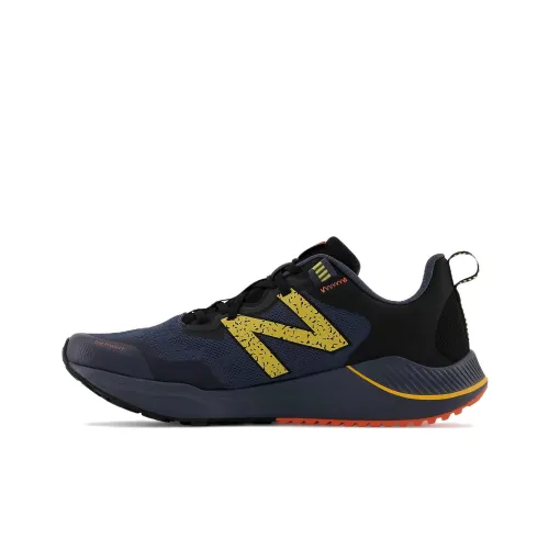 New Balance NB NITREL Низкий Топ Марафон Беговые Кроссовки Мужские Синий Желтый