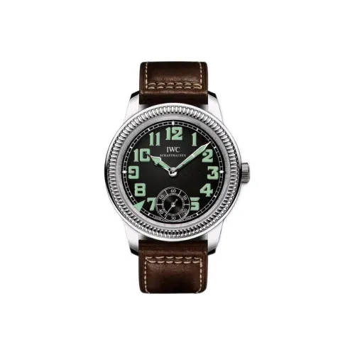 IWC PILOT Collection Мужские часы Механизм с ручным заводом Циферблат 44 мм Черный корпус из нержавеющей стали