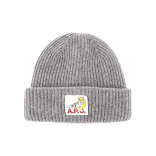 A.P.C Шерстяные Шапки Серый Унисекс