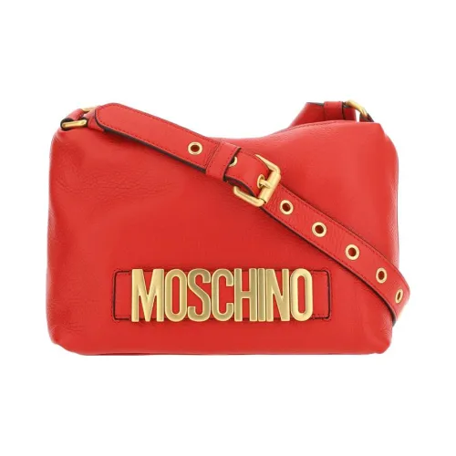 MOSCHINO Сумка через плечо из кожи женская красная
