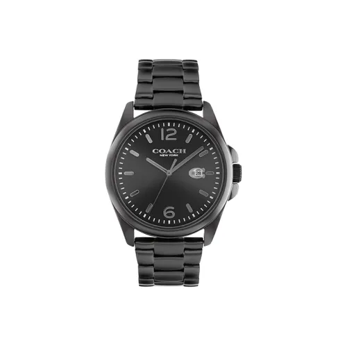 COACH Кварцевый механизм Мужские часы Greyson 41mm*9,55mm Черные