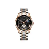 302 Черный с розовым золотом циферблат, стальной.