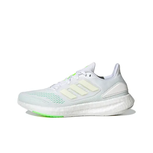 Adidas Pureboost 22 Low Топ Резина BOOST Повседневный Бег на длинные дистанции Спринт Беговые кроссовки Мужской Белый Зеленый