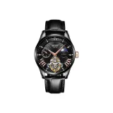 302 Чисто Черный Черный Циферблат Кожа