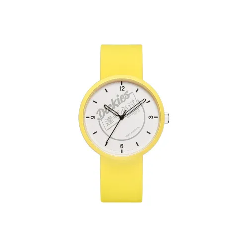 Dickies Наручные часы Кварцевый механизм Силиконовый ремешок 40 Белый циферблат Унисекс 220U60LYXCL 381P9 71