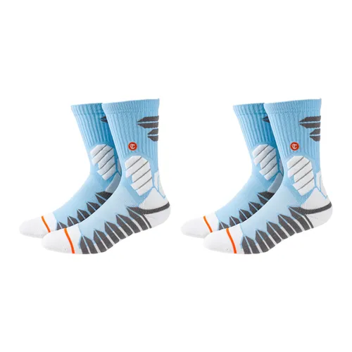 TOOCI 2 шт Каролина Блю Унисекс Баскетбольные носки