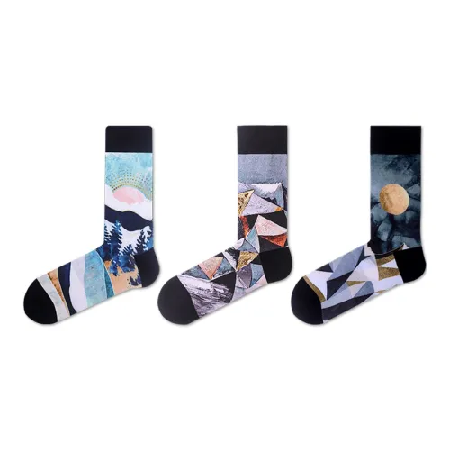 Beats Per Minute 120 3 шт Многоцветные Унисекс MID Носки до икры