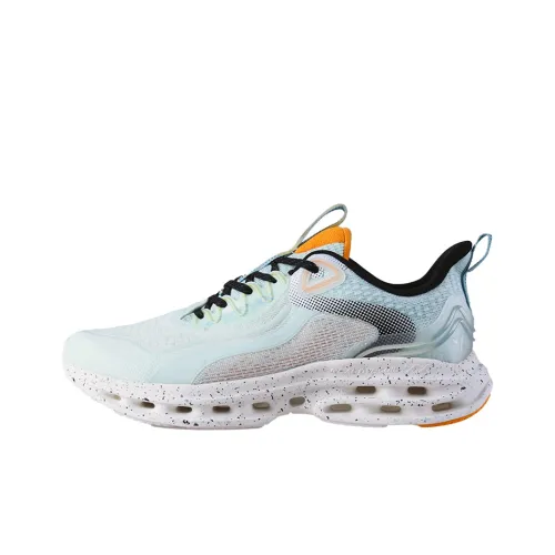 XTEP Амортизаторы Устойчивые к истиранию Дышащие Низкий Топ Беговые кроссовки Мужские Зеленый Черный