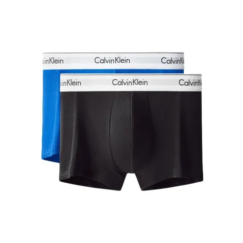 Calvin Klein 1 комплект 2 шт Синий/Черный Мужские боксер-шорты