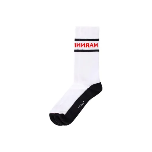 MARNI 1 пачка Белые Мужские MID Носки до икры