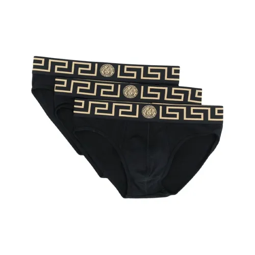 VERSACE Трусики-бикини Мужской 1 комплект 3 шт Черный