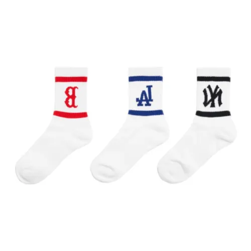 MLB SIGNATURE TEAM Белые Унисекс MID Носки до икры