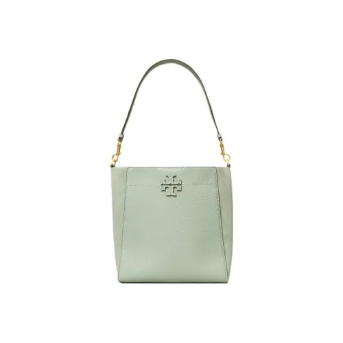 TORY BURCH Коровья кожа кожа ведрообразная сумка средний размер женская зеленая