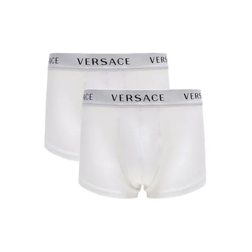 VERSACE 2 упаковки белые мужские боксер-шорты