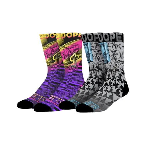 OCDOPER Многоцветные Унисекс Колено Высокие Носки
