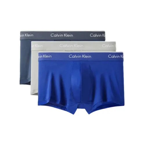 Calvin Klein Синий Серый+Серый+Синий 3 упаковки Мужские боксер-шорты