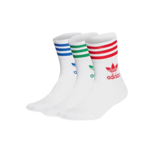 adidas originals Белые Унисекс MID Носки до икры